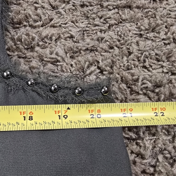 Olive Green Sleeveless Top with Studded Details - Picture 10 of 13